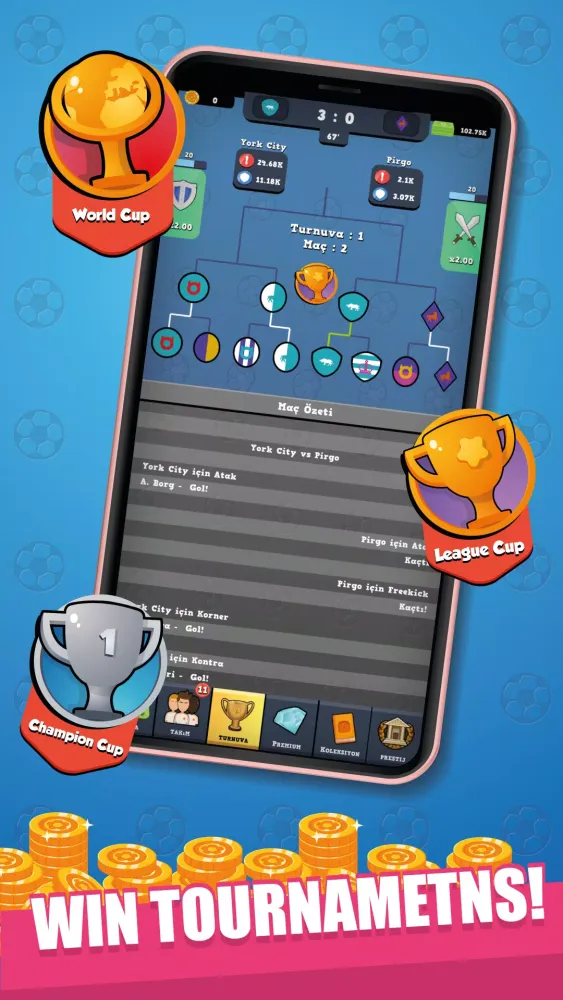 Idle Soccer Empire - Offline Ekran Görüntüleri