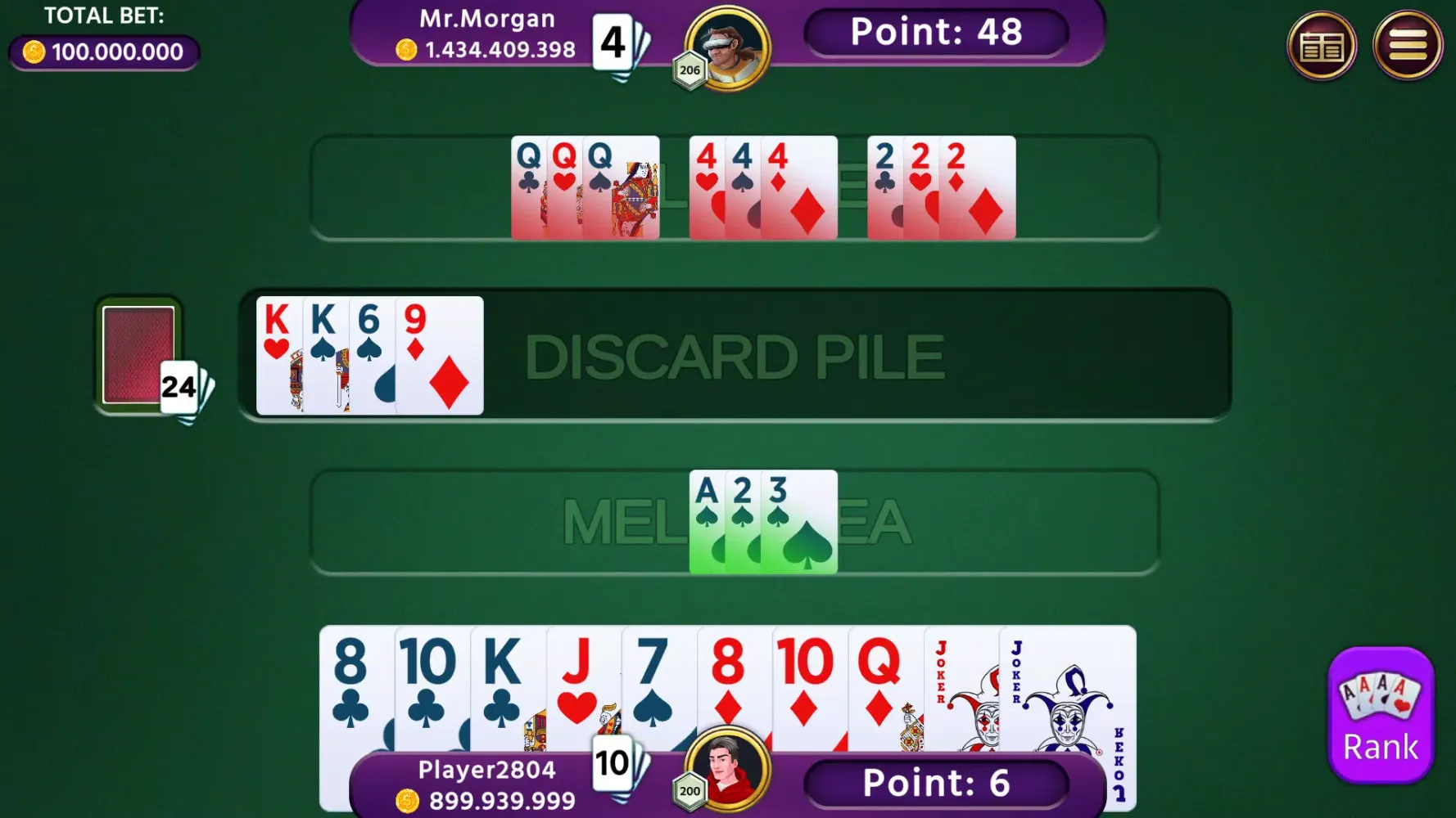 Rummy 500应用截图