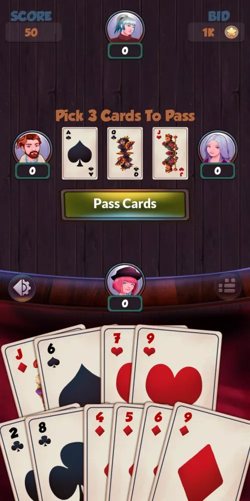 Captures d'écran de Hearts