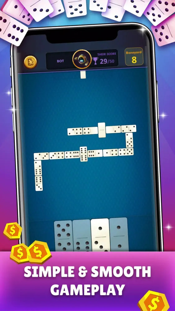 Tangkapan skrin Dominoes