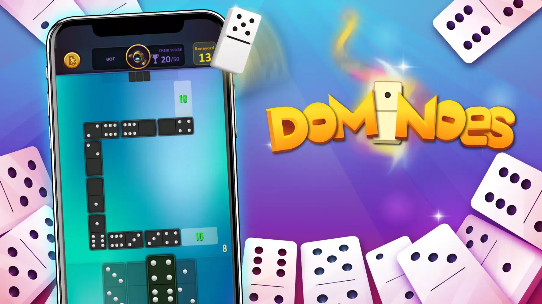 Tangkapan skrin Dominoes
