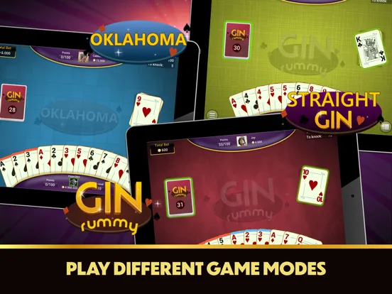 Ảnh chụp màn hình của Gin Rummy - Offline Card Games iPad 