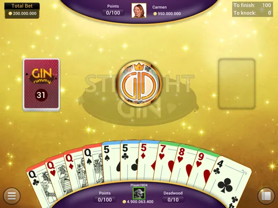 Ảnh chụp màn hình của Gin Rummy - Offline Card Games iPad 