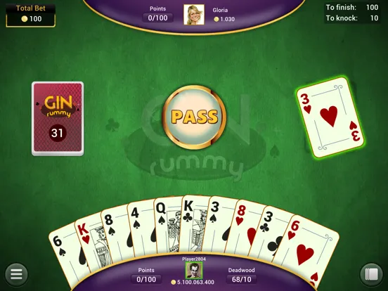 Ảnh chụp màn hình của Gin Rummy - Offline Card Games iPad 