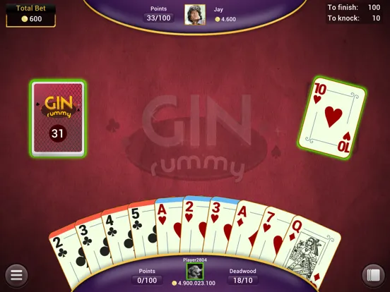 Ảnh chụp màn hình của Gin Rummy - Offline Card Games iPad 