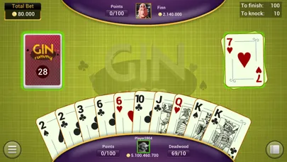 Ảnh chụp màn hình của Gin Rummy - Offline Card Games