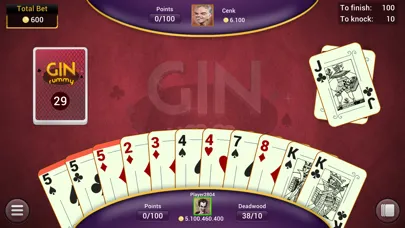 Ảnh chụp màn hình của Gin Rummy - Offline Card Games