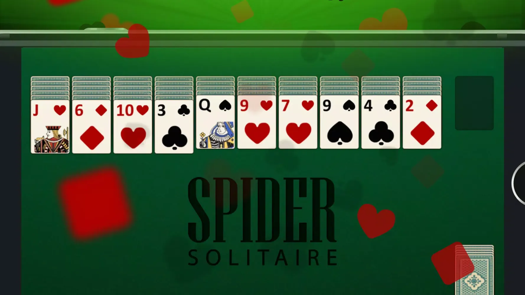 Tangkapan skrin Spider Solitaire