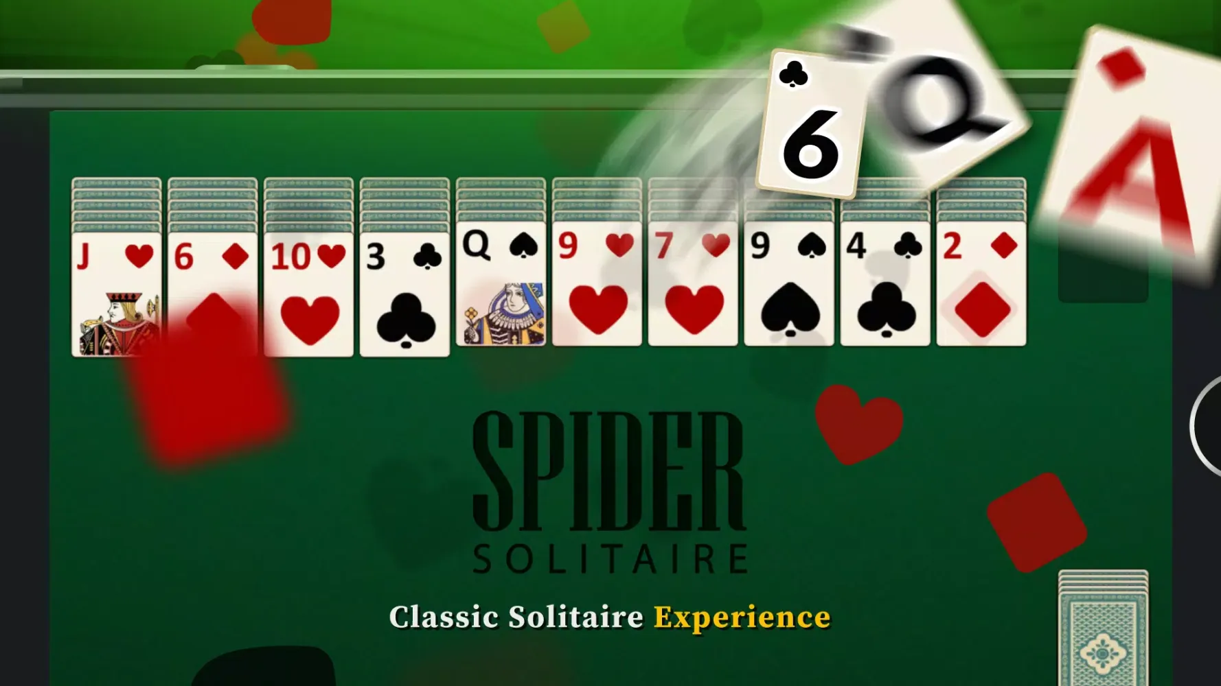 Tangkapan skrin Spider Solitaire