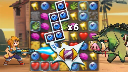 Zombie Blast - Match 3 Puzzle应用截图