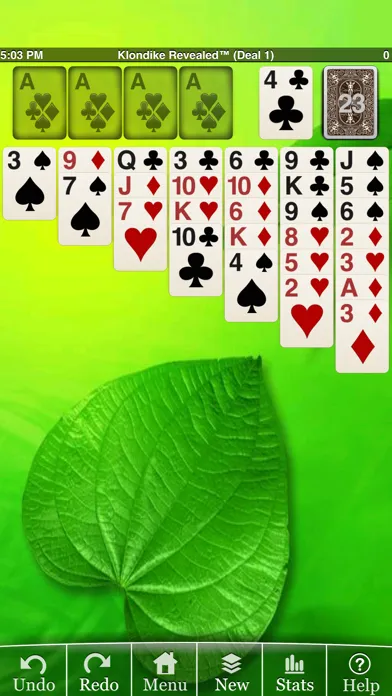 Screenshot di Eric's Klondike Solitaire Lite