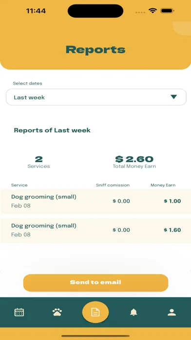 Zrzuty ekranu Sniff Groomer