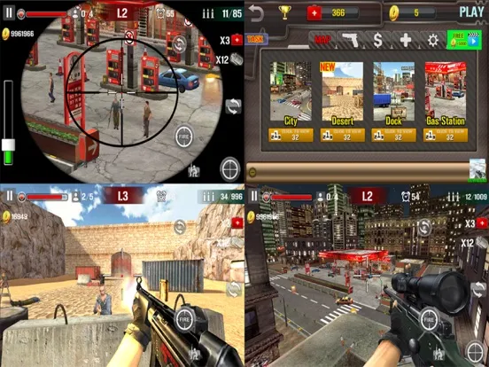 Sniper Shoot Fire War iPad  Ekran Görüntüleri