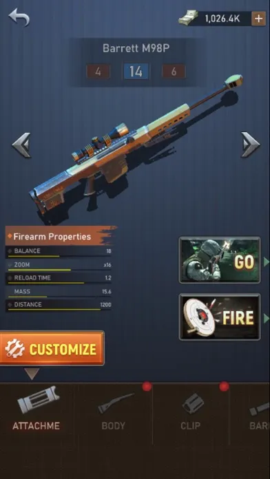 Tangkapan skrin 3D Elite Sniper Shooter