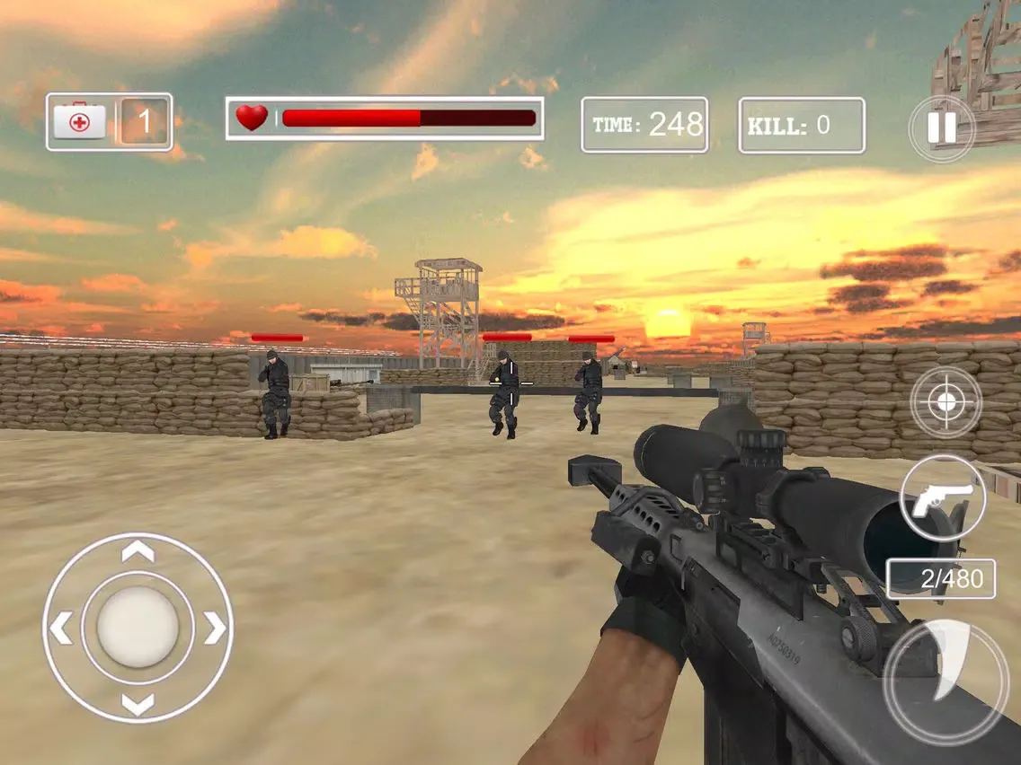 Ảnh chụp màn hình của Sniper Shooter 3d games iPad 