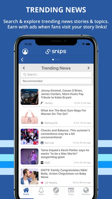 Snips 스크린샷