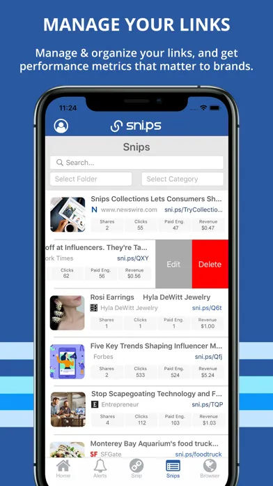 Snips 스크린샷