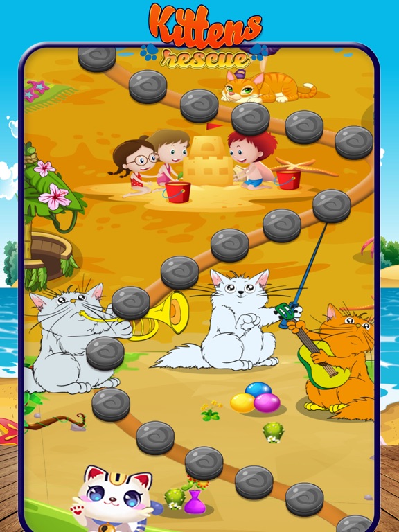 Capturas de tela do Bubble Kitty Rescue iPad 