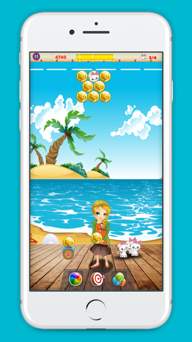 Capturas de tela do Bubble Kitty Rescue