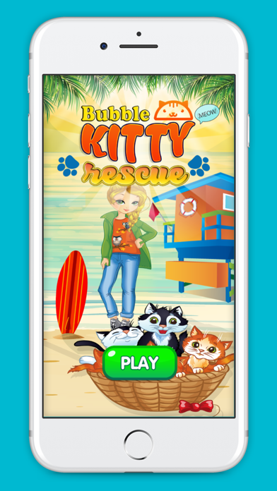 Capturas de tela do Bubble Kitty Rescue