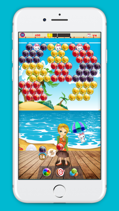 Capturas de tela do Bubble Kitty Rescue