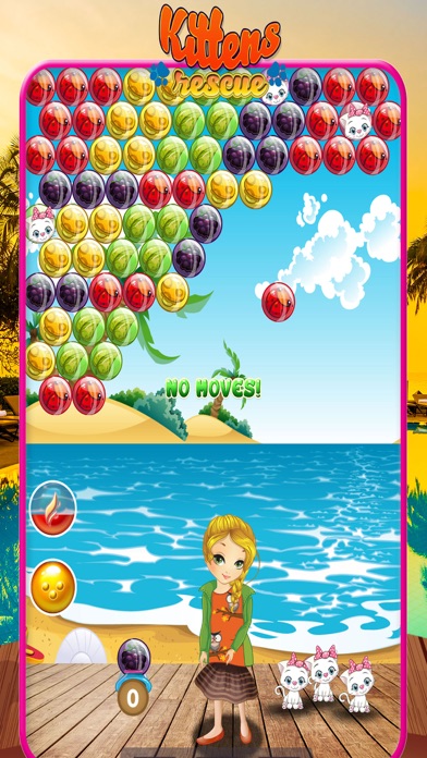Capturas de tela do Bubble Kitty Rescue