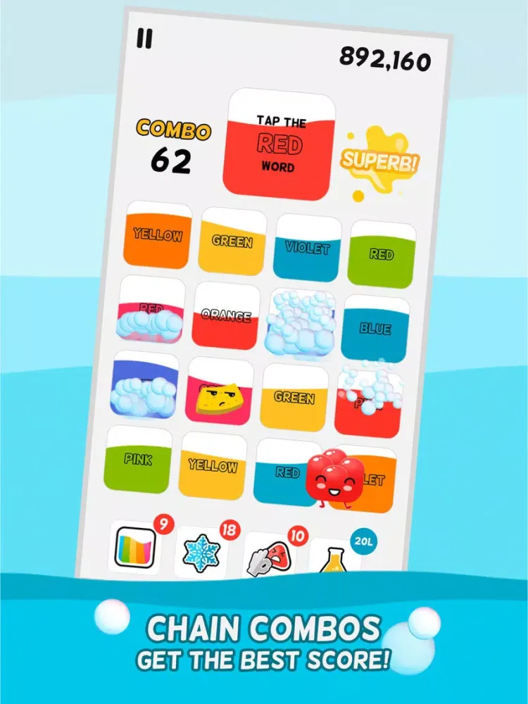Fill It! (Word game/Jelly trap) iPad  Ekran Görüntüleri