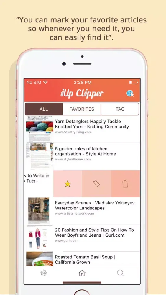 Capturas de tela do iUp Clipper