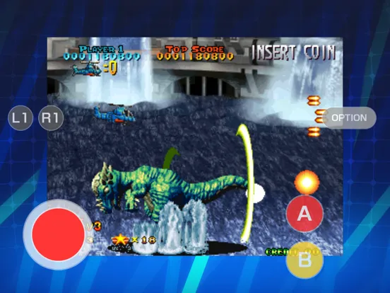 Tangkapan skrin PREHISTORIC ISLE 2 ACA NEOGEO iPad 