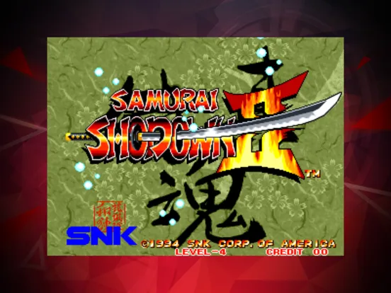 تصاویر SAMURAI SHODOWN II ACA NEOGEO iPad 
