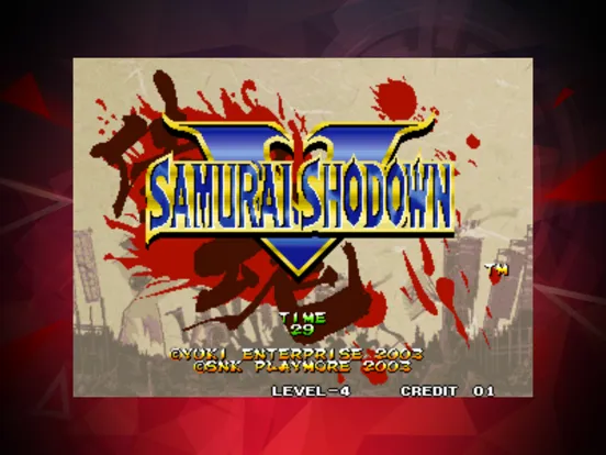 SAMURAI SHODOWN V ACA NEOGEO iPad 應用截圖