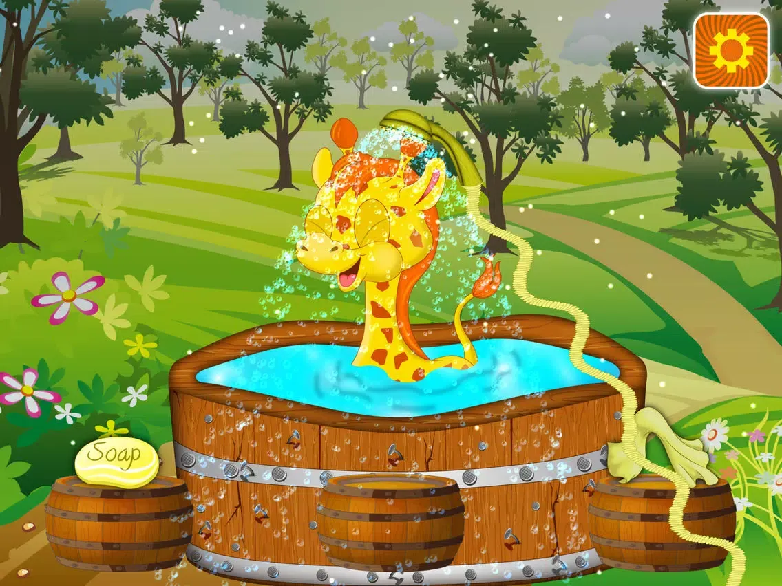 Ảnh chụp màn hình của Baby Giraffe Salon iPad 