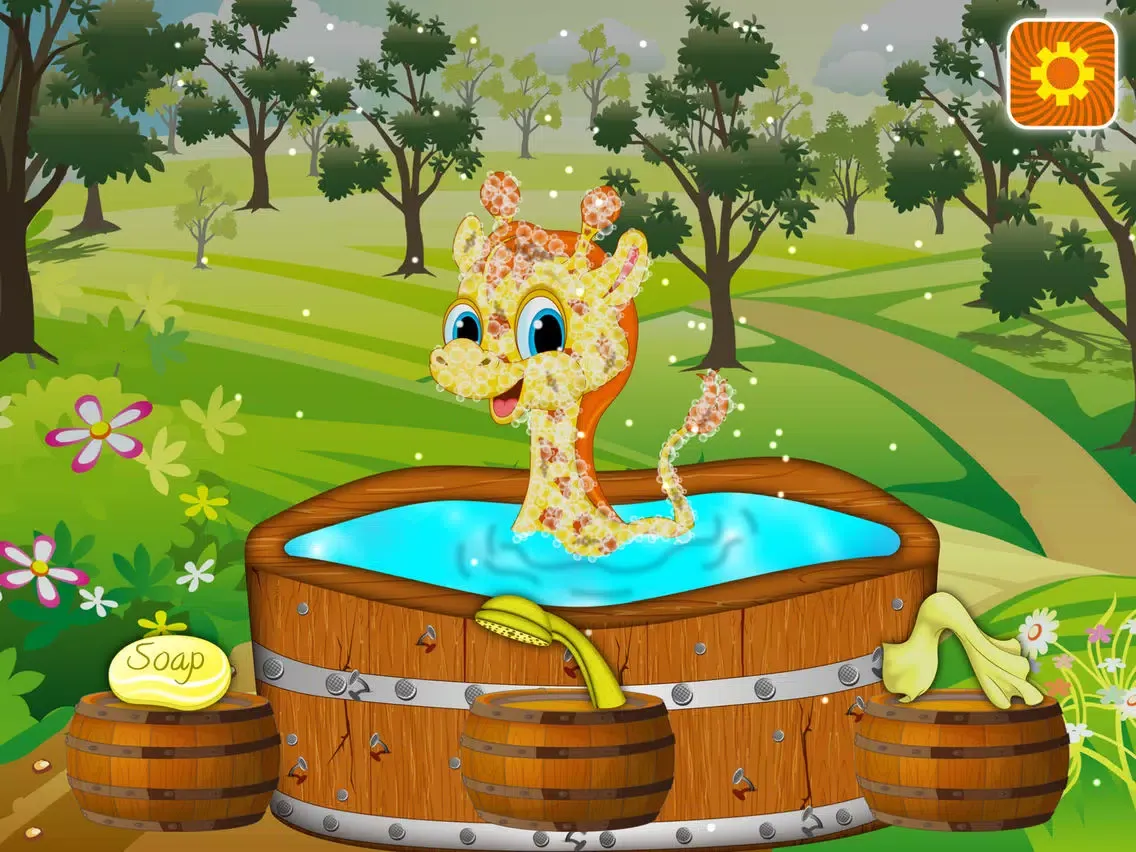 Ảnh chụp màn hình của Baby Giraffe Salon iPad 