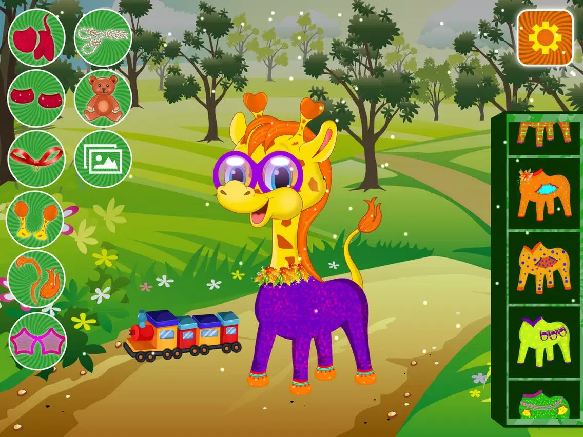 Ảnh chụp màn hình của Baby Giraffe Salon iPad 