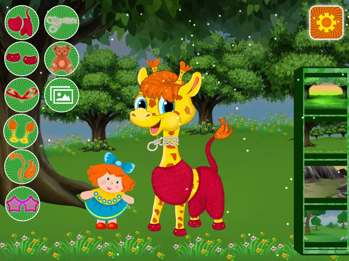 Ảnh chụp màn hình của Baby Giraffe Salon iPad 