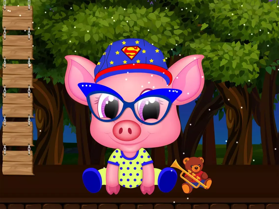 Baby Piggy Salon iPad 应用截图