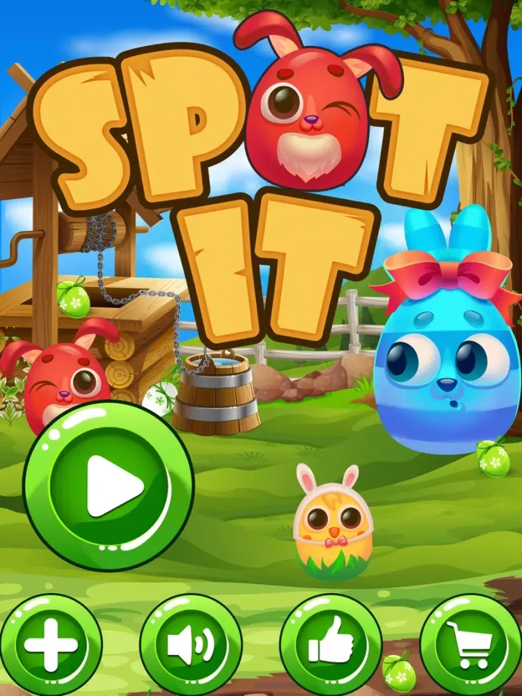 Captures d'écran de Spot it! Lovely Easter iPad 