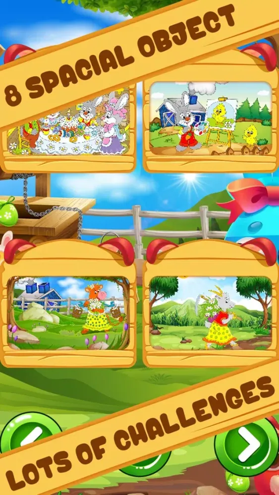 Captures d'écran de Spot it! Lovely Easter
