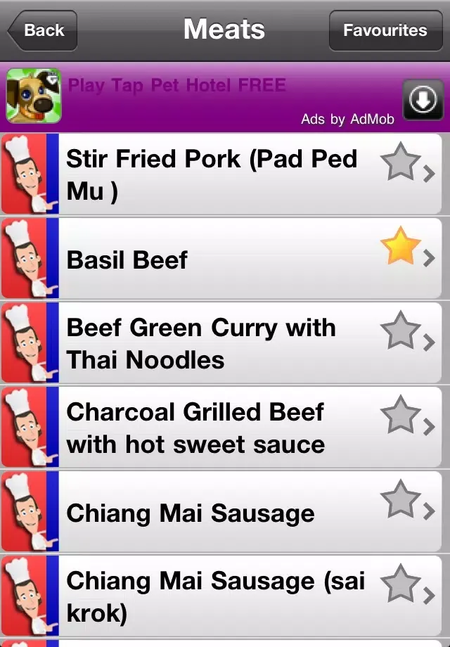 Thai Recipes Lite 스크린샷