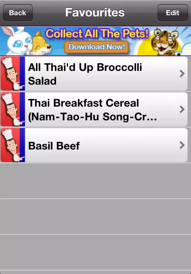 Thai Recipes Lite 스크린샷