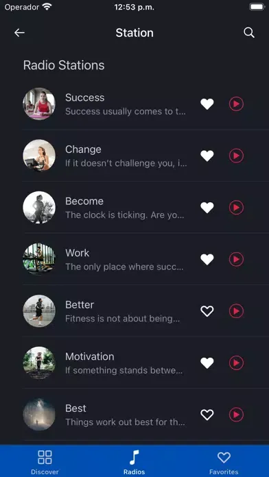 Fitness Radio Ekran Görüntüleri