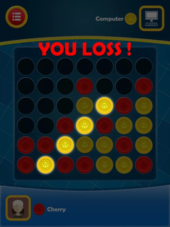 4 in a Row Online Multiplayer iPad  Screenshots