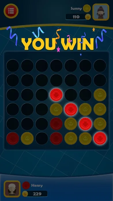 4 in a Row Online Multiplayer Screenshots