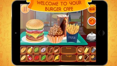 Capturas de tela do Burger Cafe - Cooking King Master