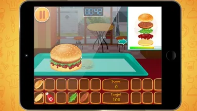 Capturas de tela do Burger Cafe - Cooking King Master