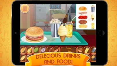 Capturas de tela do Burger Cafe - Cooking King Master