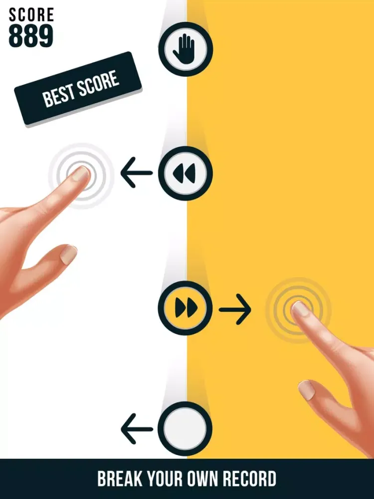 Ảnh chụp màn hình của Tap Tap dash-Twoness madness iPad 