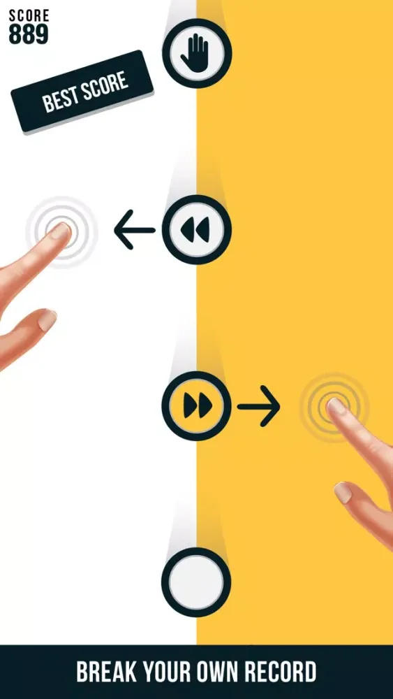 Ảnh chụp màn hình của Tap Tap dash-Twoness madness