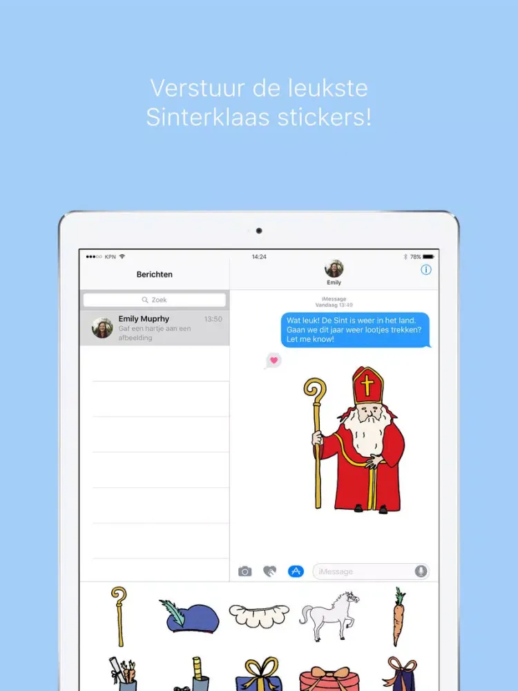 Mijn Sinterklaas Stickers iPad  Screenshots