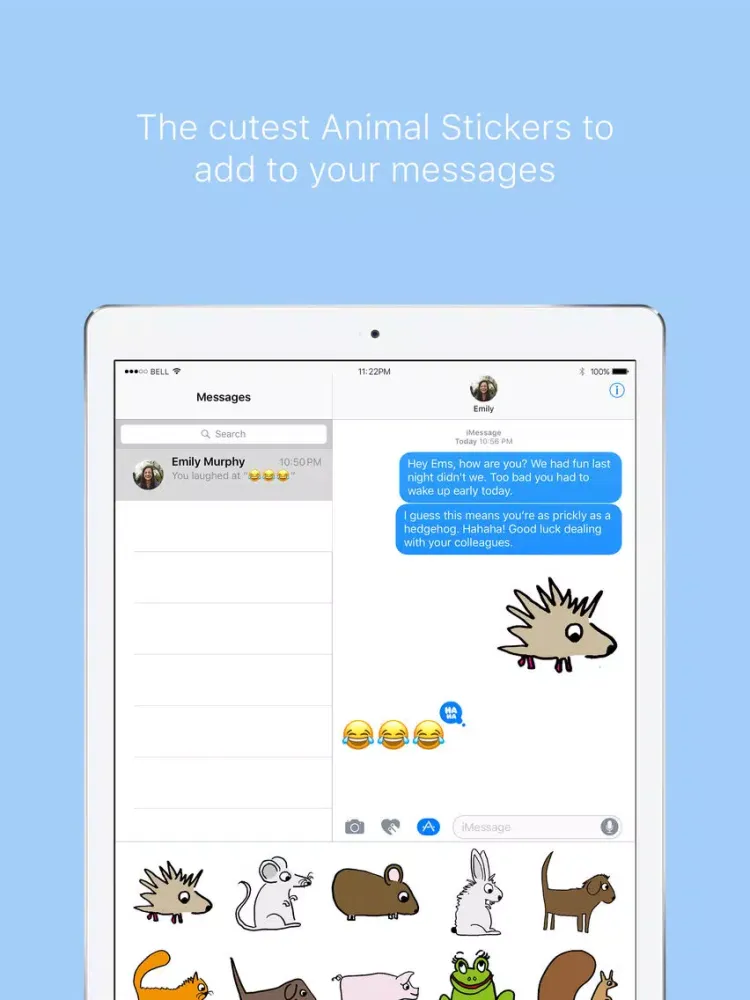 Ảnh chụp màn hình của My Animal Stickers iPad 